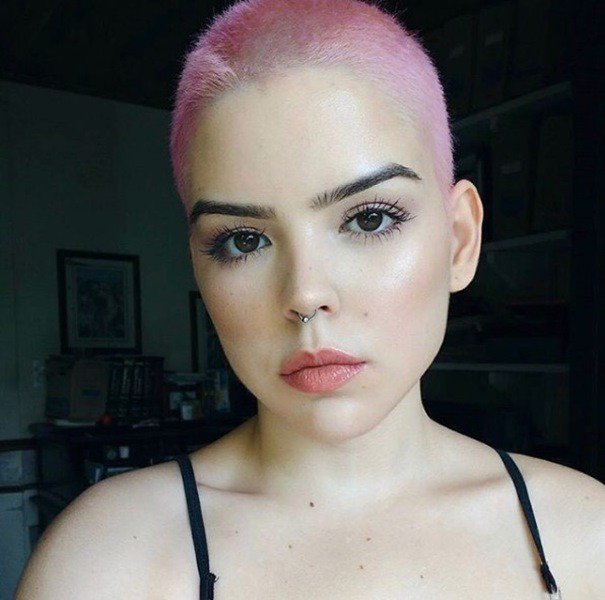 Lila Buzzcut