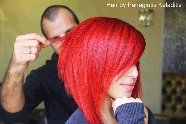 Rote Bob Frisuren