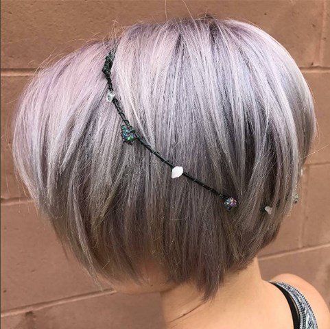Silber Bob Frisur