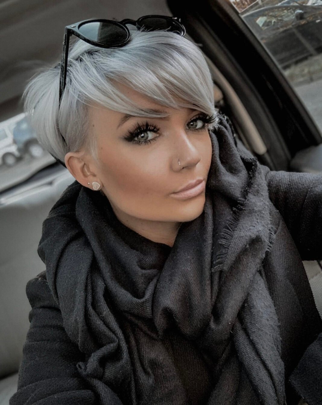 Über 20 trendige Pixie-Cut-Haarschnitte mit langem Pony